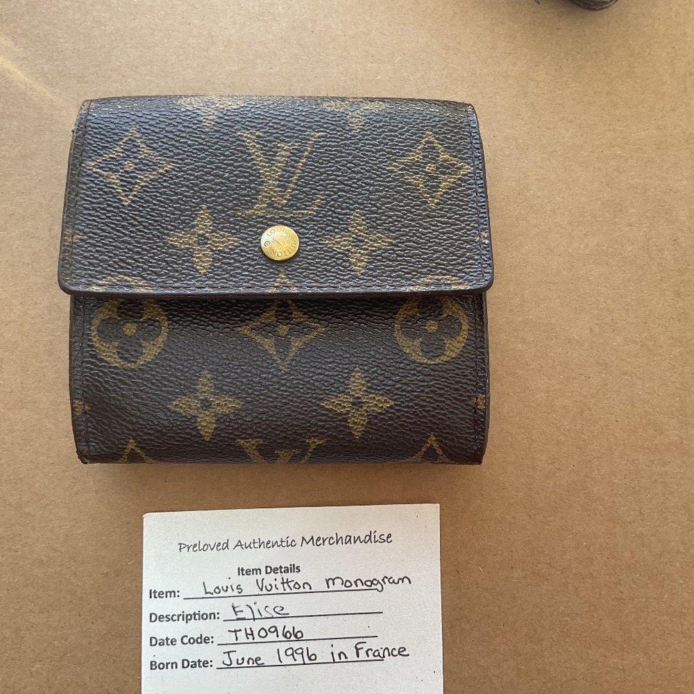 Louis Vuitton Monogram Elise Wallet